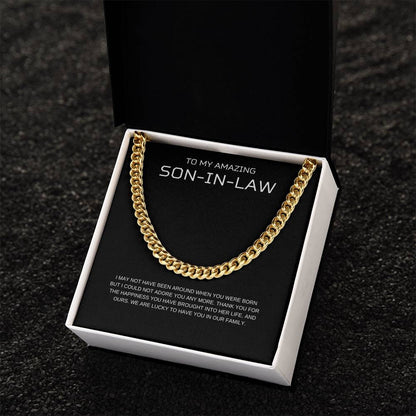 To My Son in Law / We Adore You / Cuban Chain Necklace