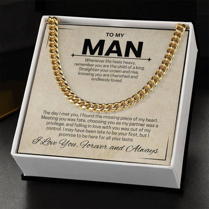 To My Man / Child of a King / Cuban Chain Necklace