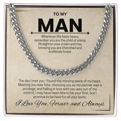 To My Man / Child of a King / Cuban Chain Necklace