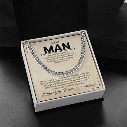 To My Man / Child of a King / Cuban Chain Necklace