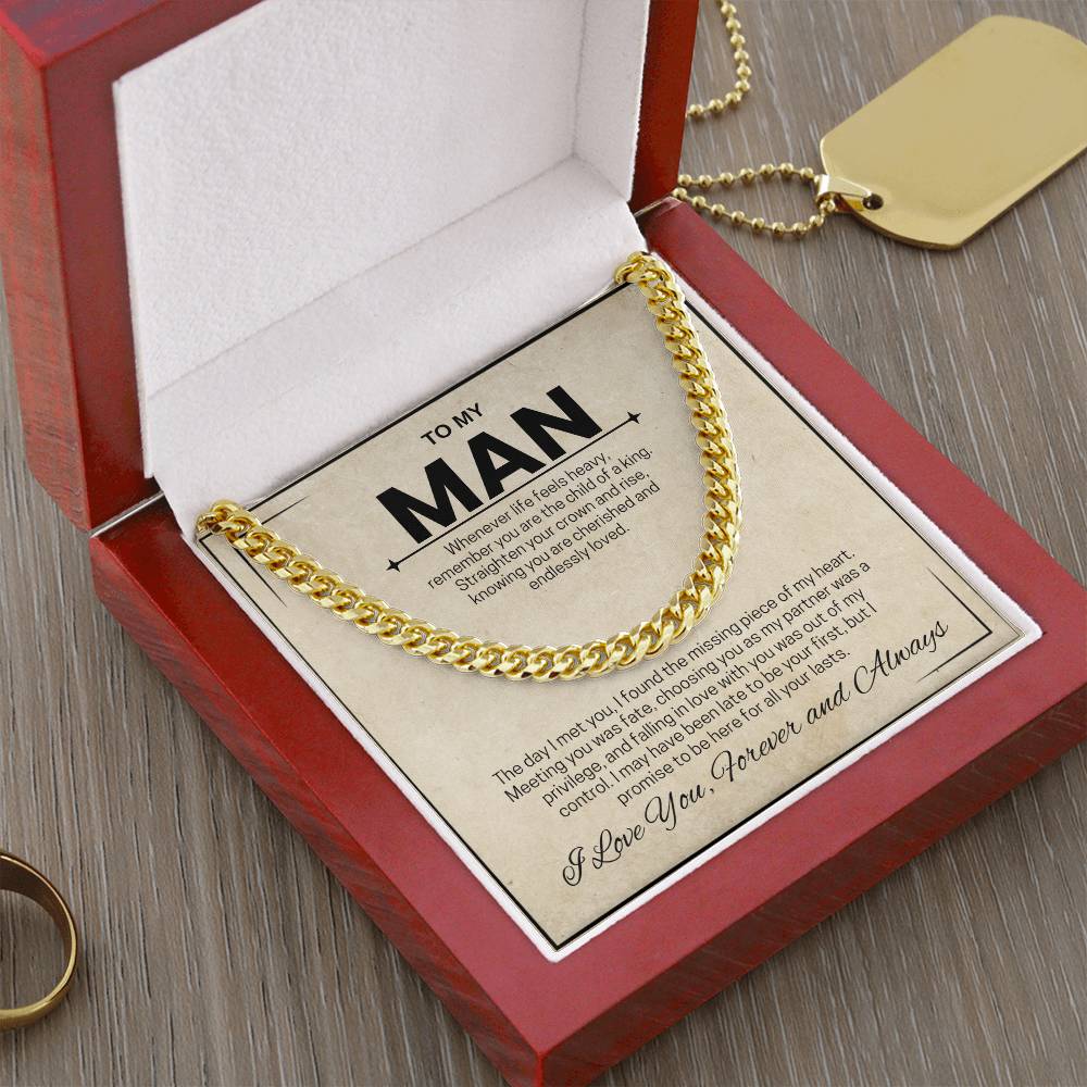 To My Man / Child of a King / Cuban Chain Necklace