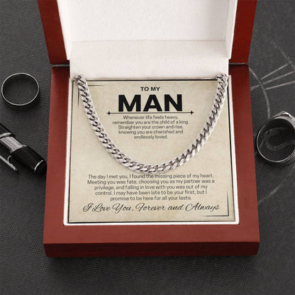 To My Man / Child of a King / Cuban Chain Necklace