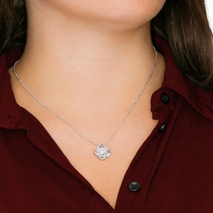 To My Soulmate / Love Knot Necklace / Anniversary, Birthday, Christmas Gift