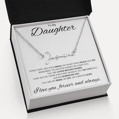 To My Daughter / Custom Name Necklace