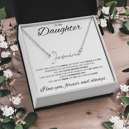 To My Daughter / Custom Name Necklace