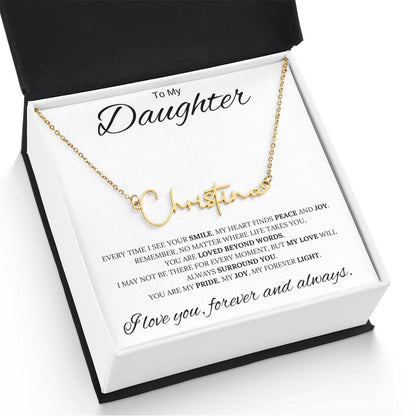 To My Daughter / Custom Name Necklace