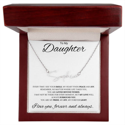 To My Daughter / Custom Name Necklace