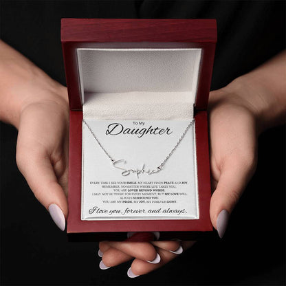 To My Daughter / Custom Name Necklace