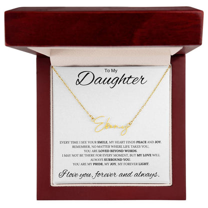 To My Daughter / Custom Name Necklace