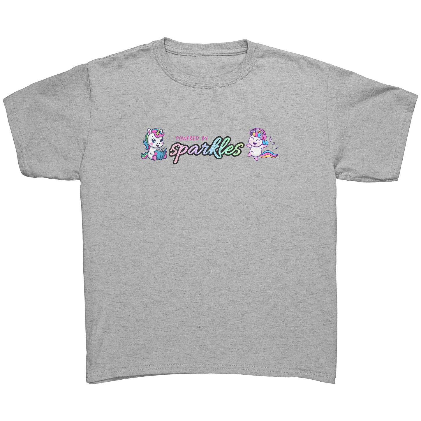 Powered By Sparkles Unicorn T-shirt