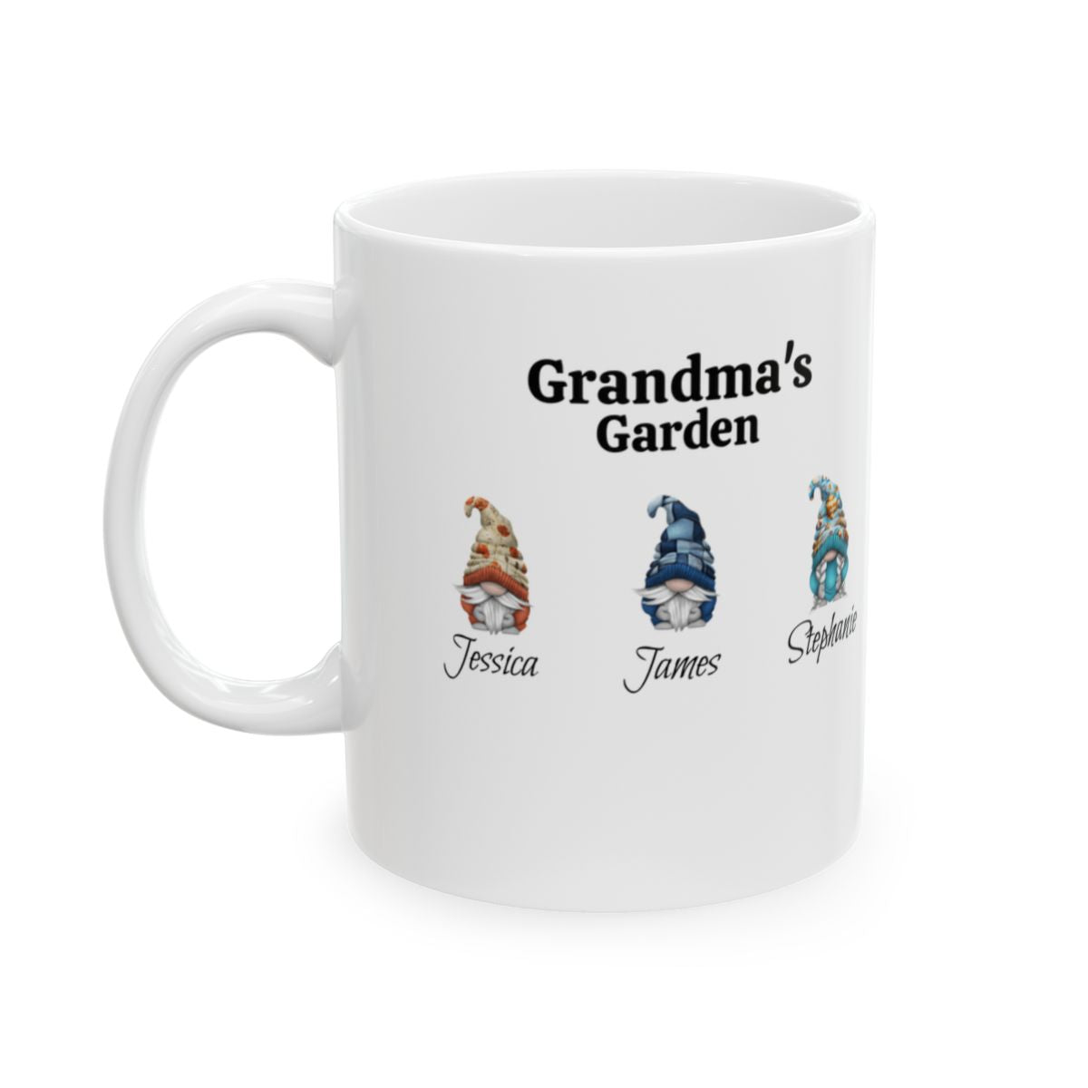 Grandma's Garden Gnomes Personalized Mug