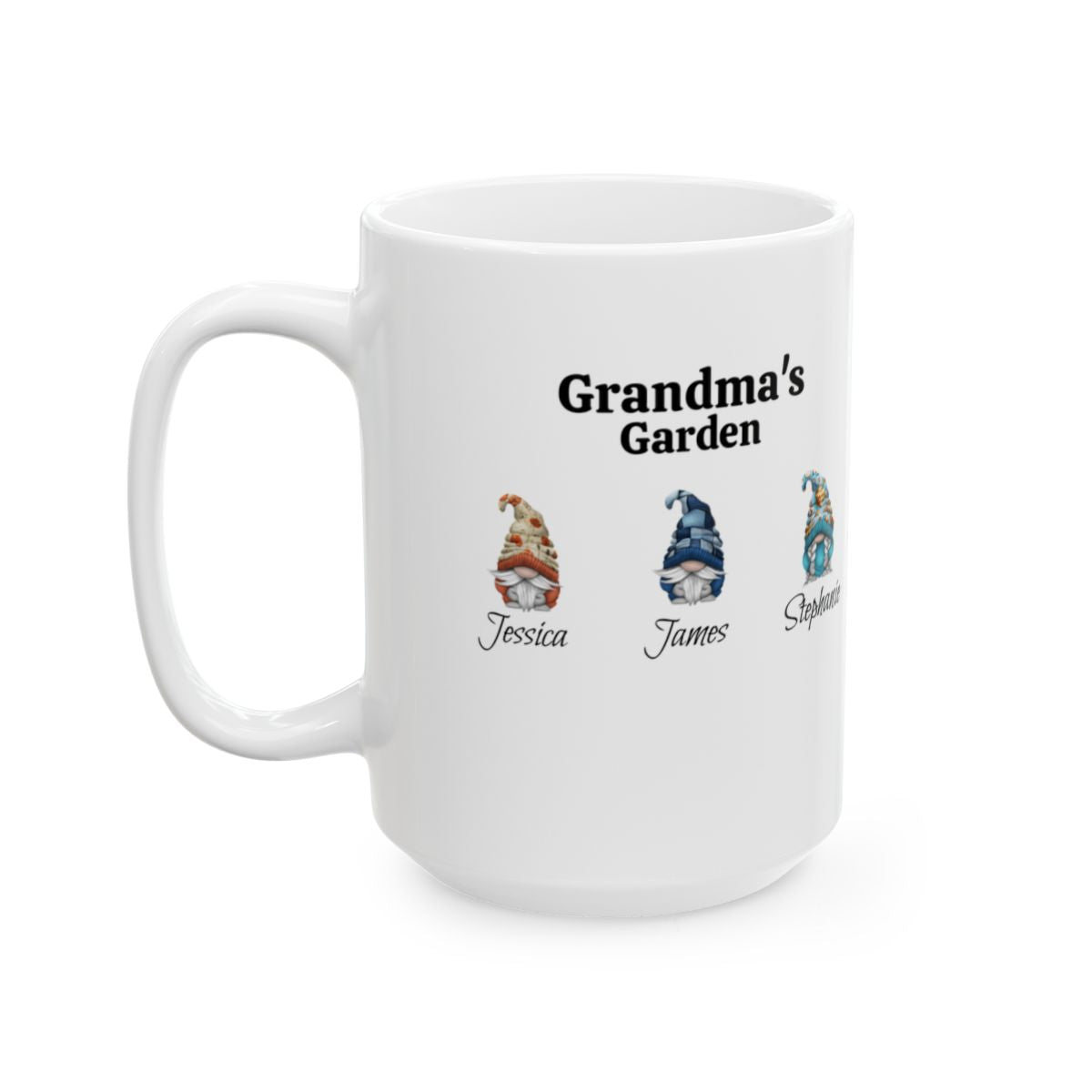 Grandma's Garden Gnomes Personalized Mug