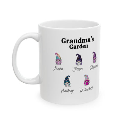 Grandma's Garden Gnomes Personalized Mug