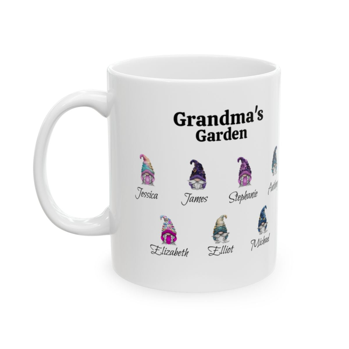 Grandma's Garden Gnomes Personalized Mug