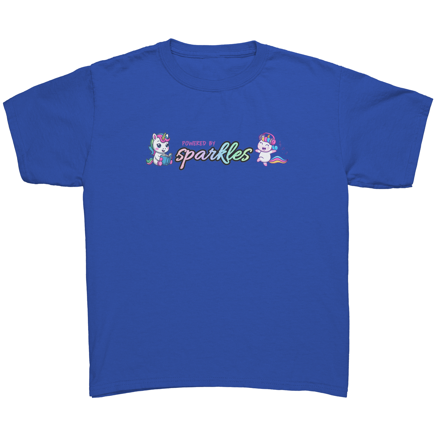 Powered By Sparkles Unicorn T-shirt