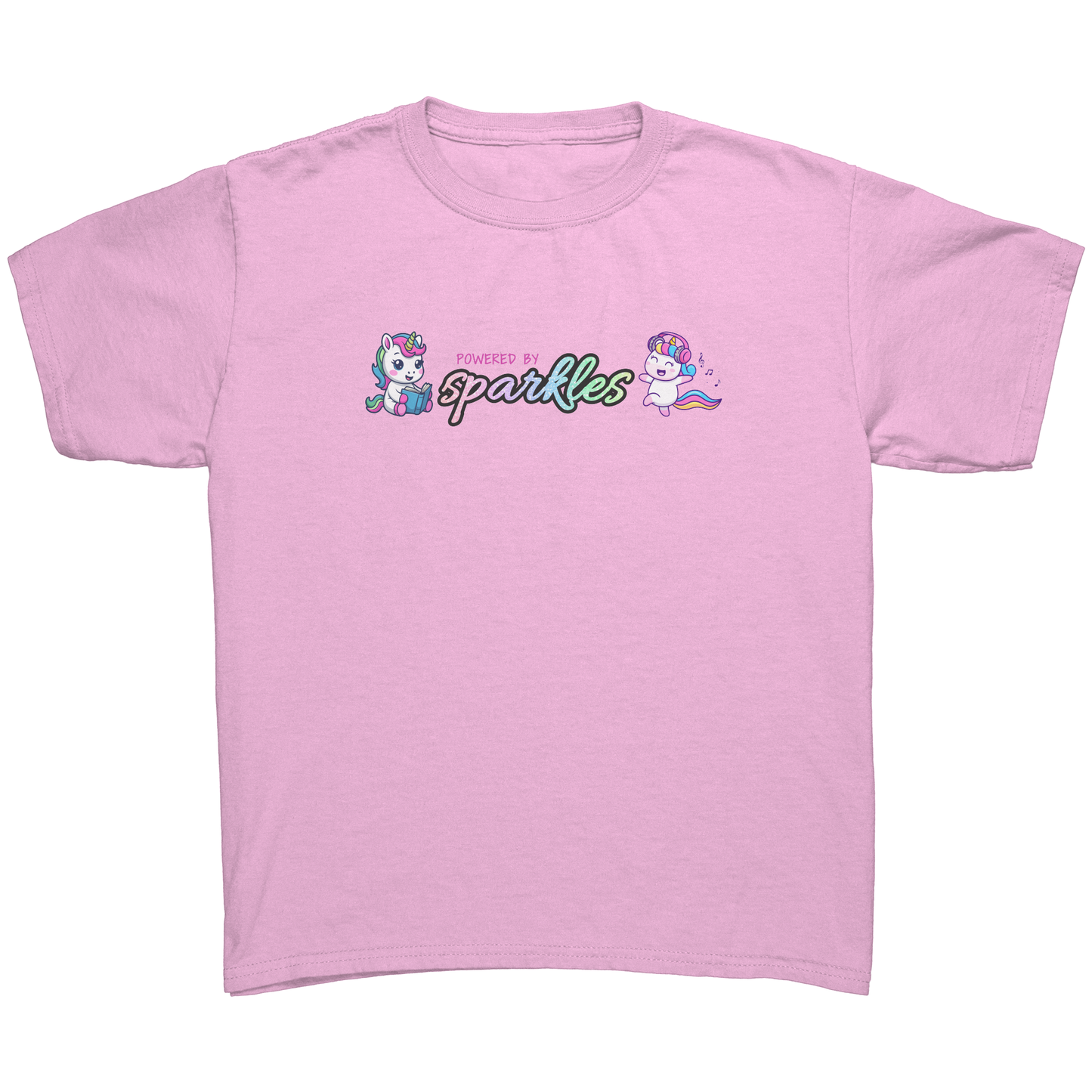 Powered By Sparkles Unicorn T-shirt