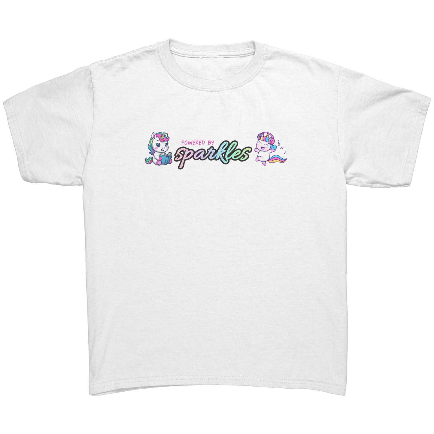 Powered By Sparkles Unicorn T-shirt