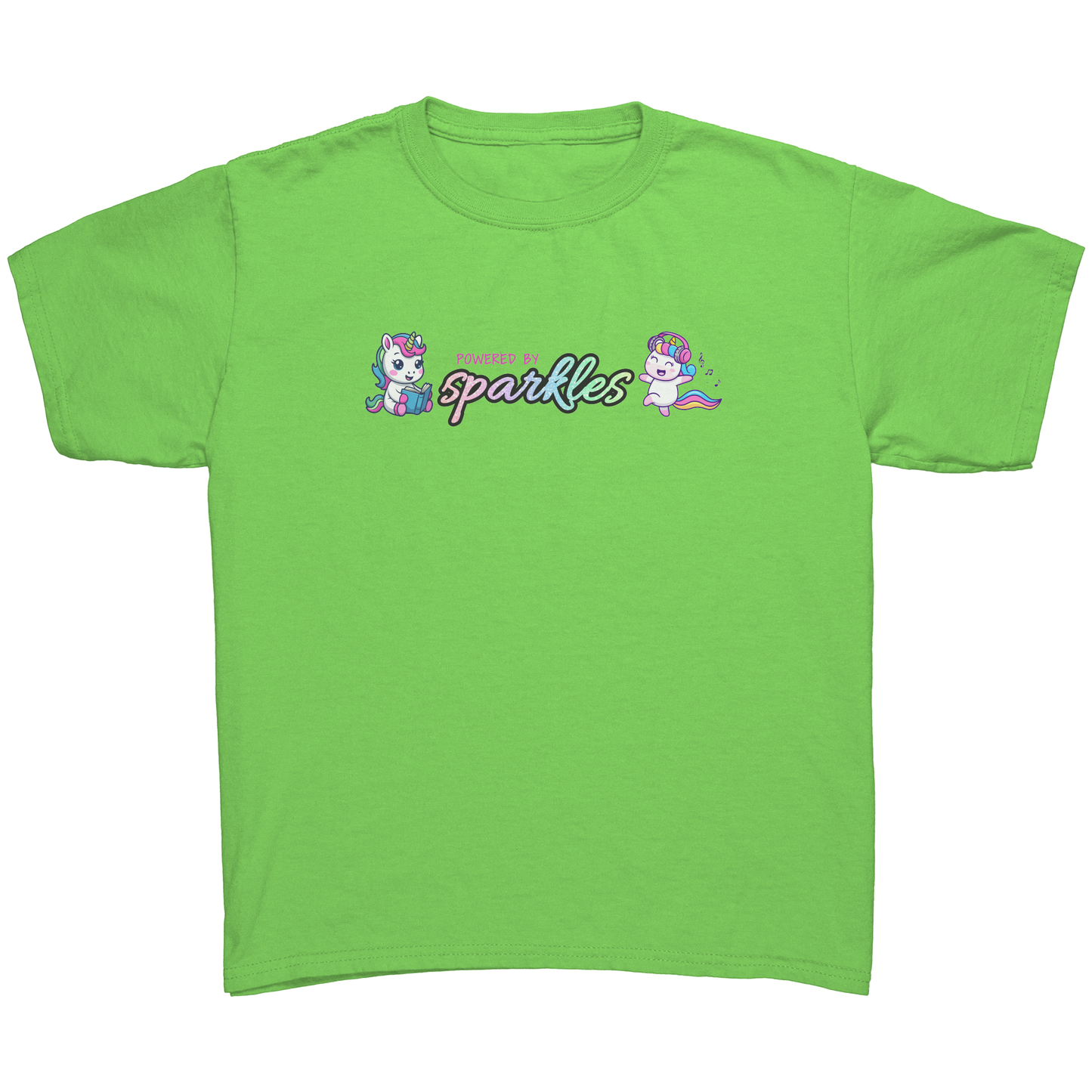 Powered By Sparkles Unicorn T-shirt