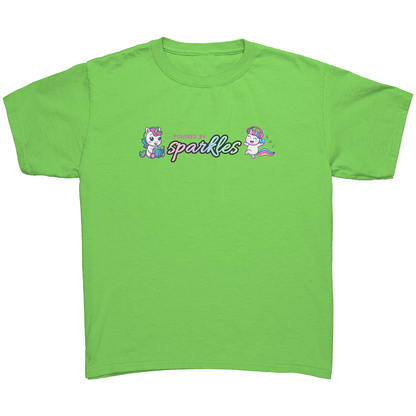 Powered By Sparkles Unicorn T-shirt
