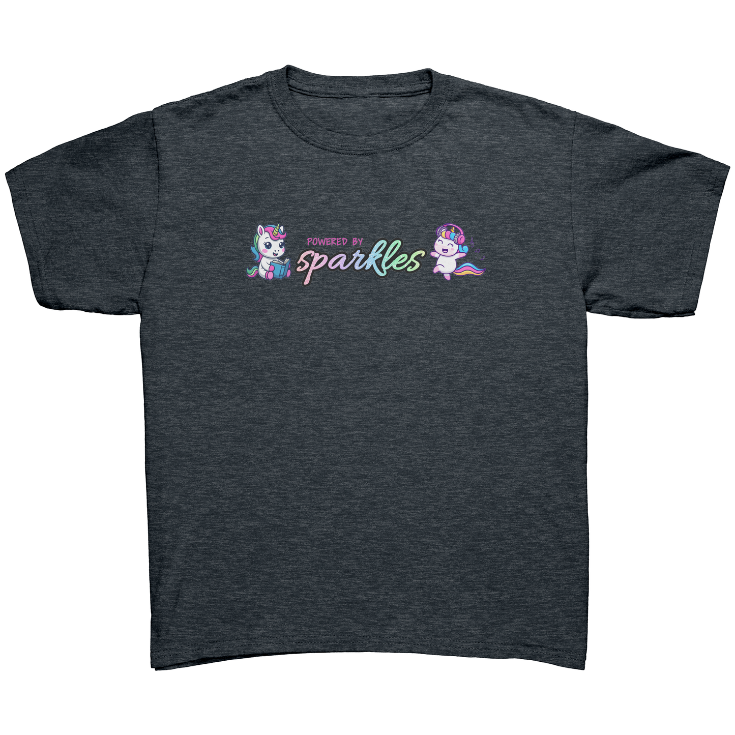 Powered By Sparkles Unicorn T-shirt