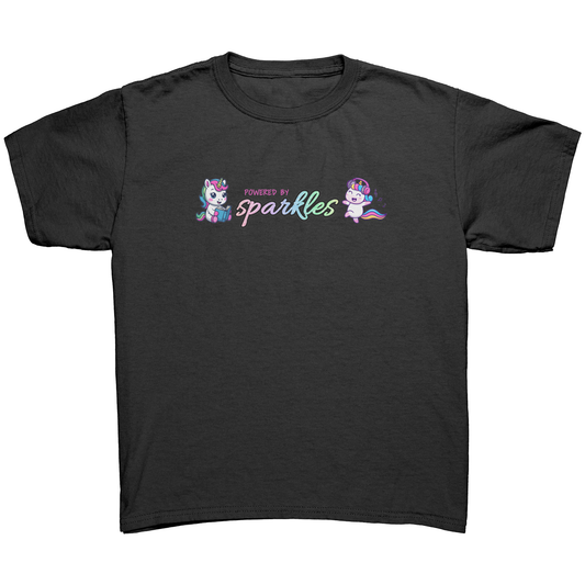 Powered By Sparkles Unicorn T-shirt
