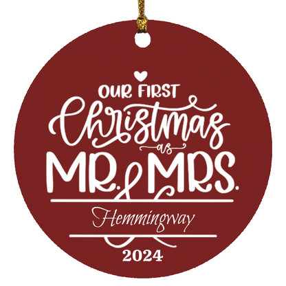 Our First Christmas Name Ornament