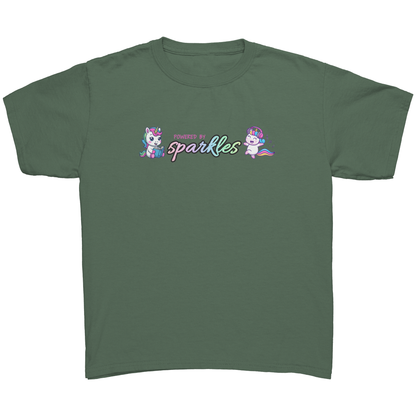 Powered By Sparkles Unicorn T-shirt