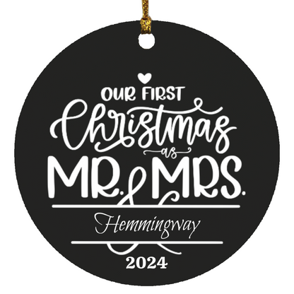 Our First Christmas Name Ornament