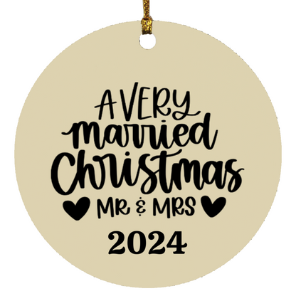 A Very Married Christmas Ornament