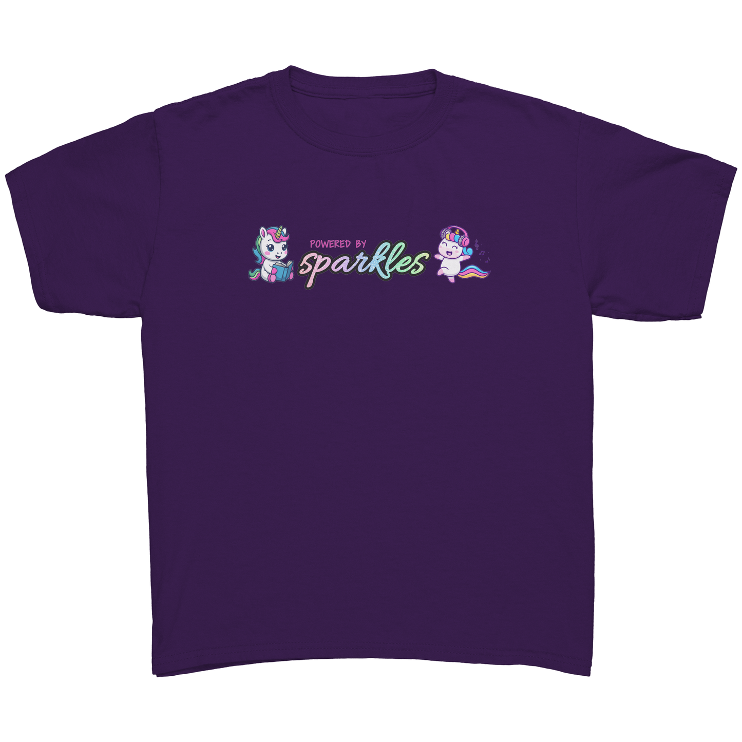 Powered By Sparkles Unicorn T-shirt