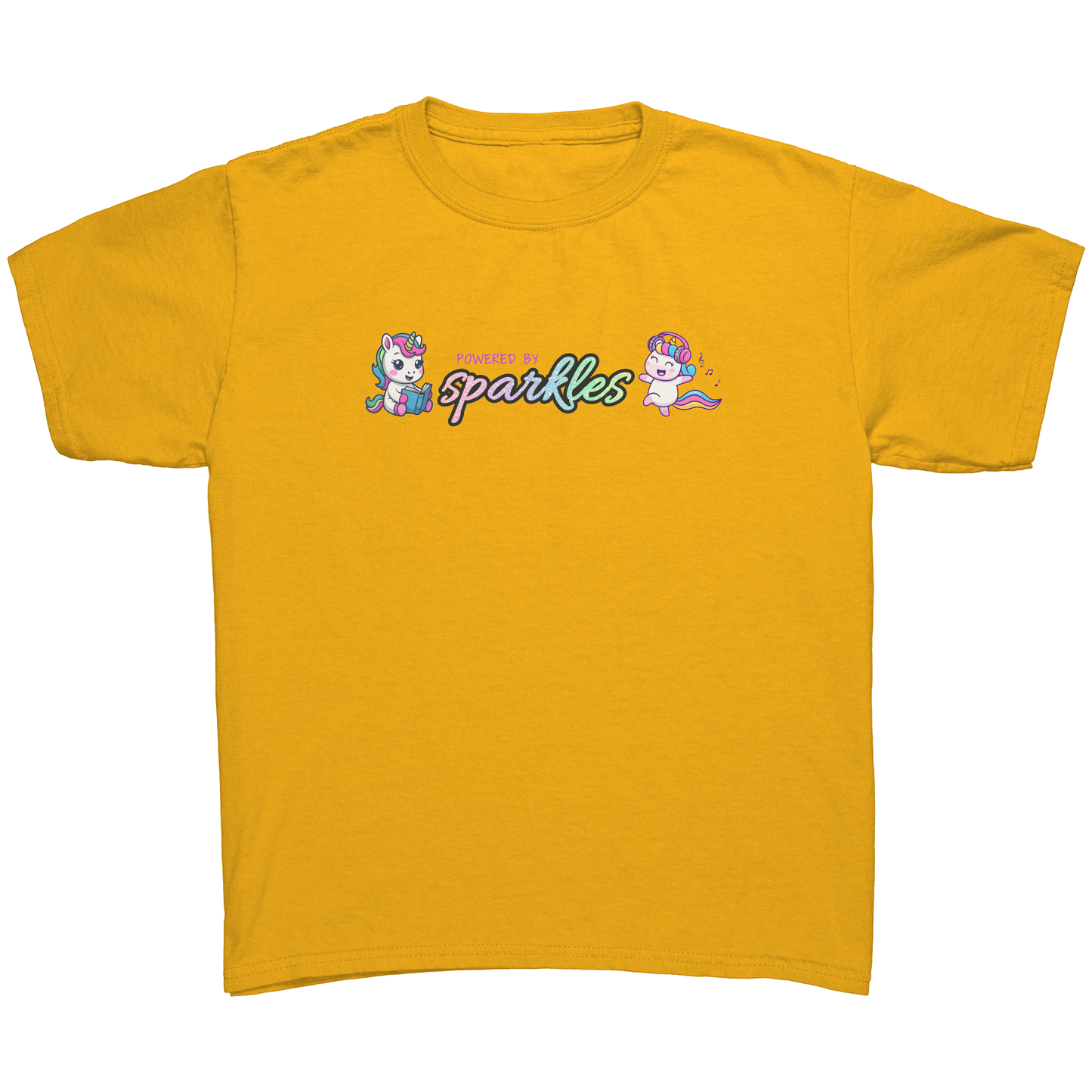 Powered By Sparkles Unicorn T-shirt