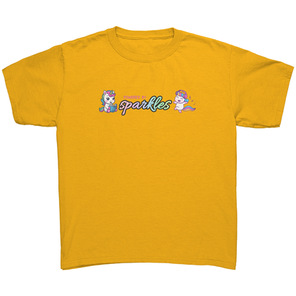 Powered By Sparkles Unicorn T-shirt