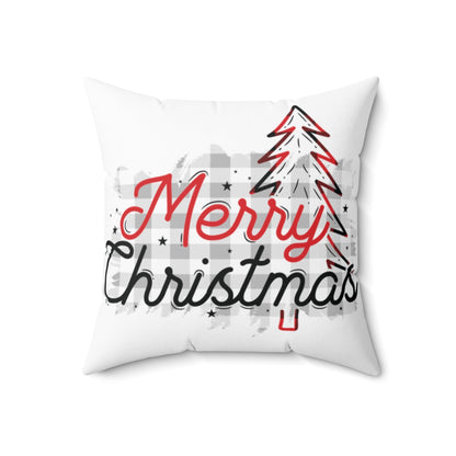 Merry Christmas Pillow Red/Black