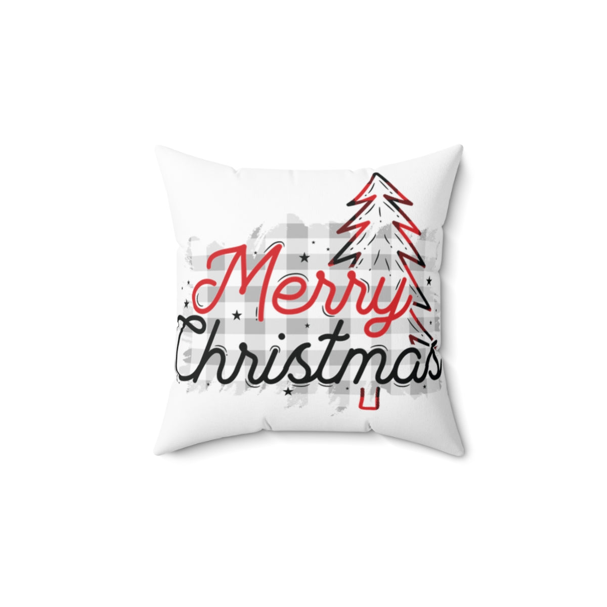 Merry Christmas Pillow Red/Black