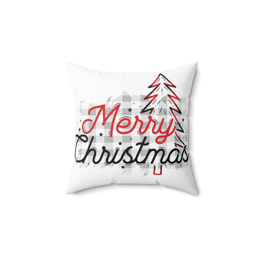 Merry Christmas Pillow Red/Black