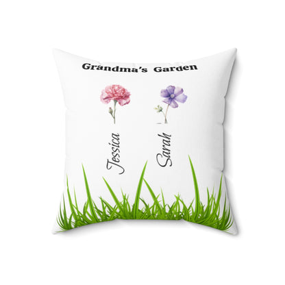 Grandma's Garden Flower Accent Pillow