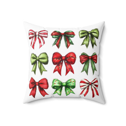 Christmas Coquette Bow Pillow