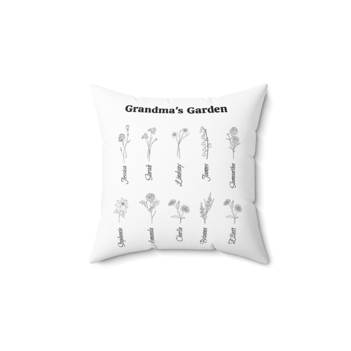 Grandma's Garden Accent Pillow