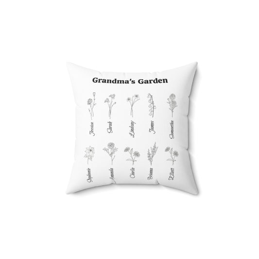 Grandma's Garden Accent Pillow