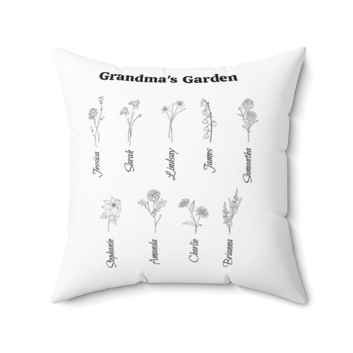 Grandma's Garden Accent Pillow