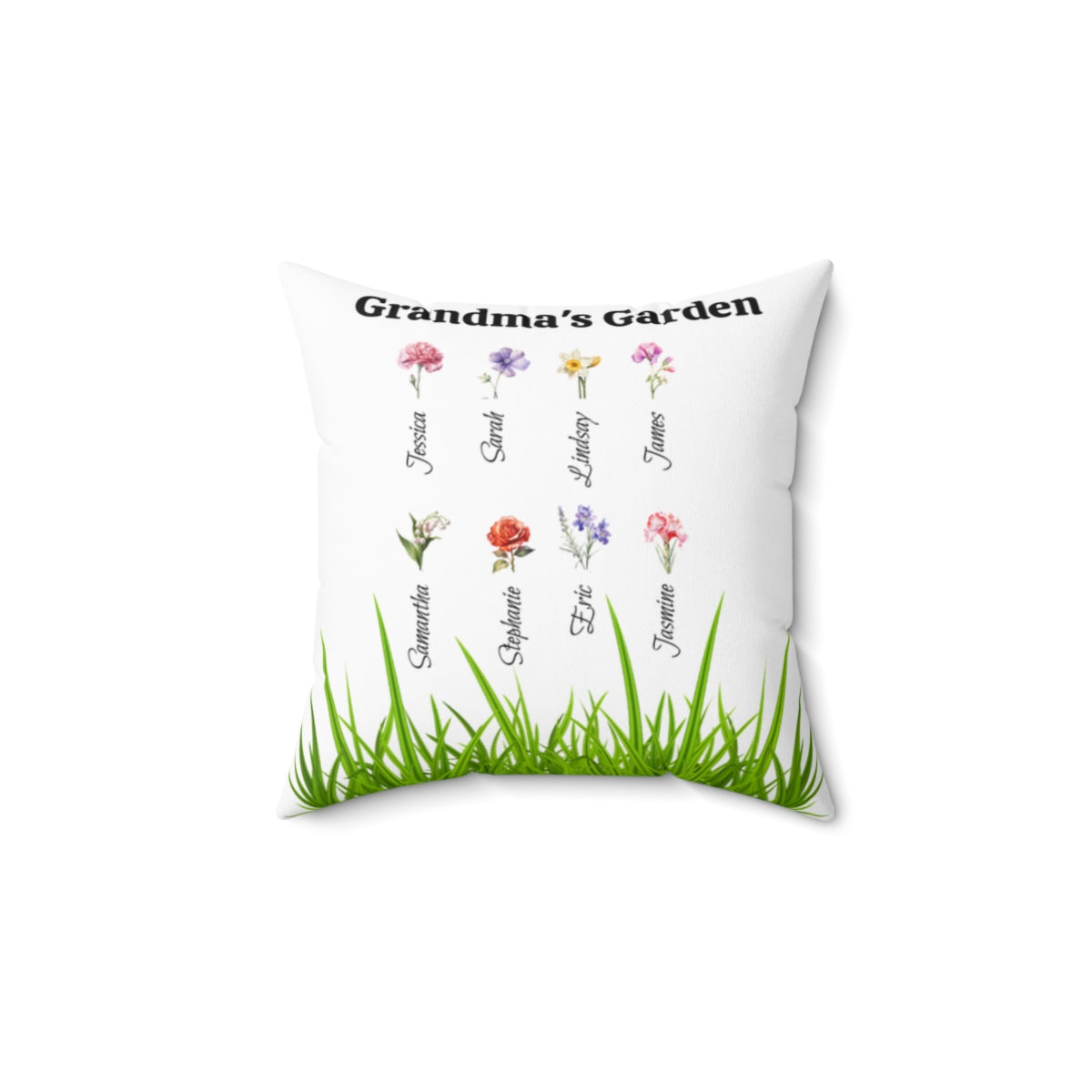 Grandma's Garden Flower Accent Pillow