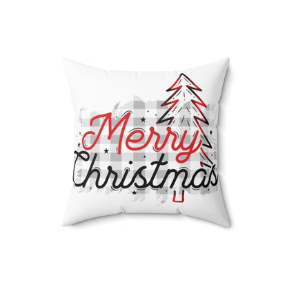 Merry Christmas Pillow Red/Black