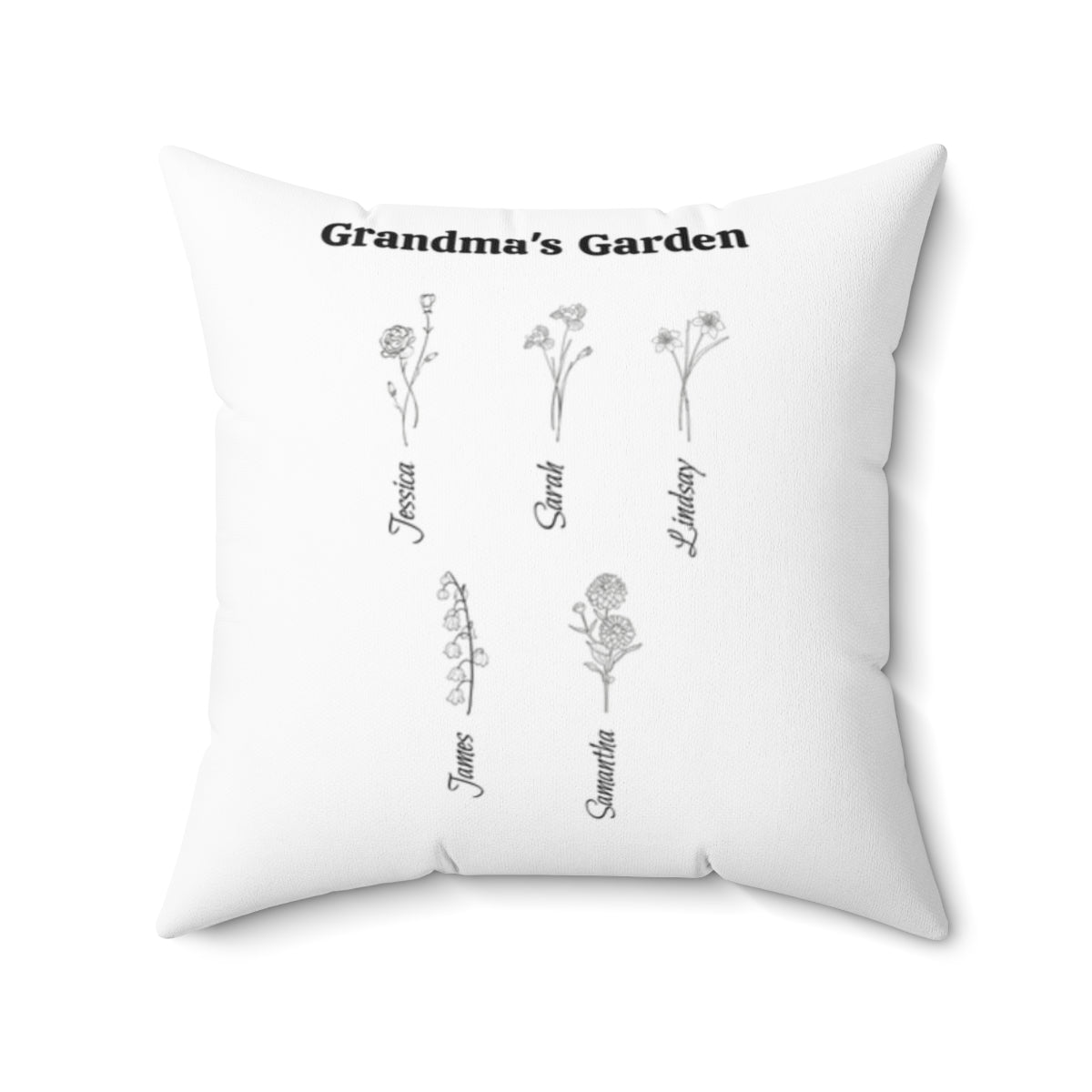 Grandma's Garden Accent Pillow