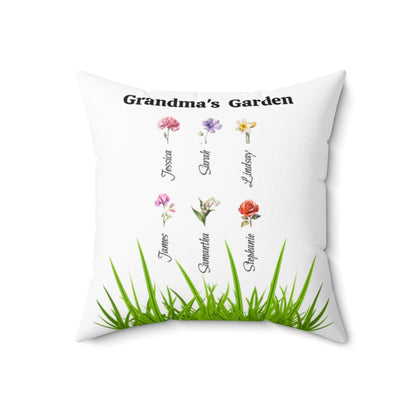 Grandma's Garden Flower Accent Pillow