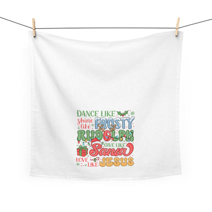 Frosty, Rudolph, Santa, Jesus Towel