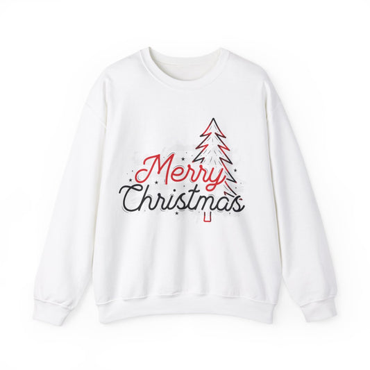 Merry Christmas Sweatshirt Red & Black