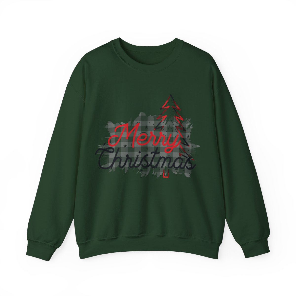 Merry Christmas Sweatshirt Red & Black