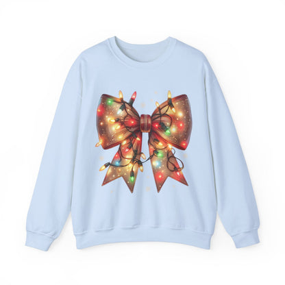 Christmas Coquette Bow with Lights