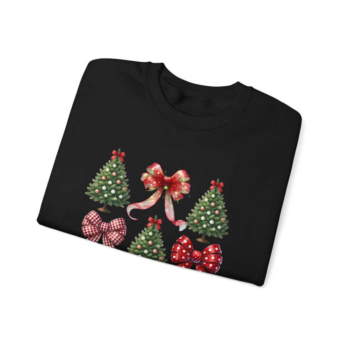 Christmas Trees & Coquette Bows Sweatshirt