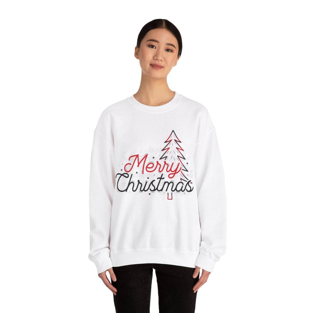 Merry Christmas Sweatshirt Red & Black